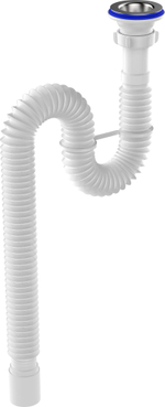 ГОФРОСИФОН 1 1/4Х40 AQUANT УДЛ. С МЕТ.РЕШ.