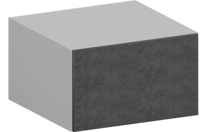 Кухня Модуль ШВГ 610 Белый / Бетон