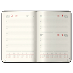 Ежедневник датированный 2026г., А5, 184л., кожзам, Berlingo "Vivella Prestige", коричневый DD6_80502