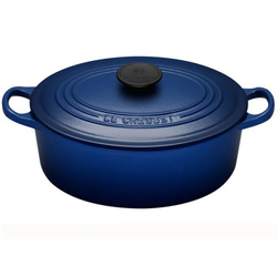 Кастрюля утятница 4.7л Le Creuset синяя Франция