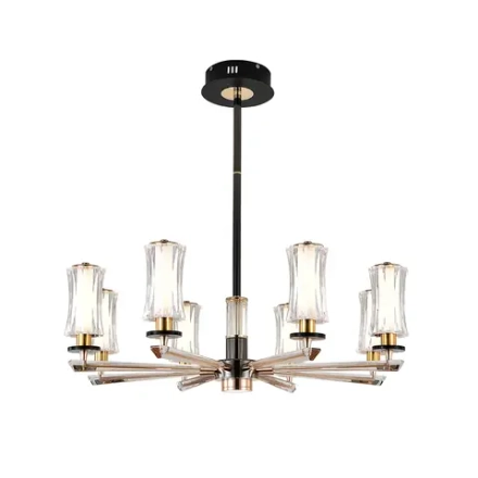 Люстра на штанге Indigo GRANDIOSO 13038/8R Black V000186L