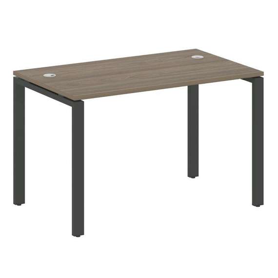 Metal System Стол письменный на П-образном м/к БП.СП-2 Вяз Благородный/Металл Антрацит 1200*720*750