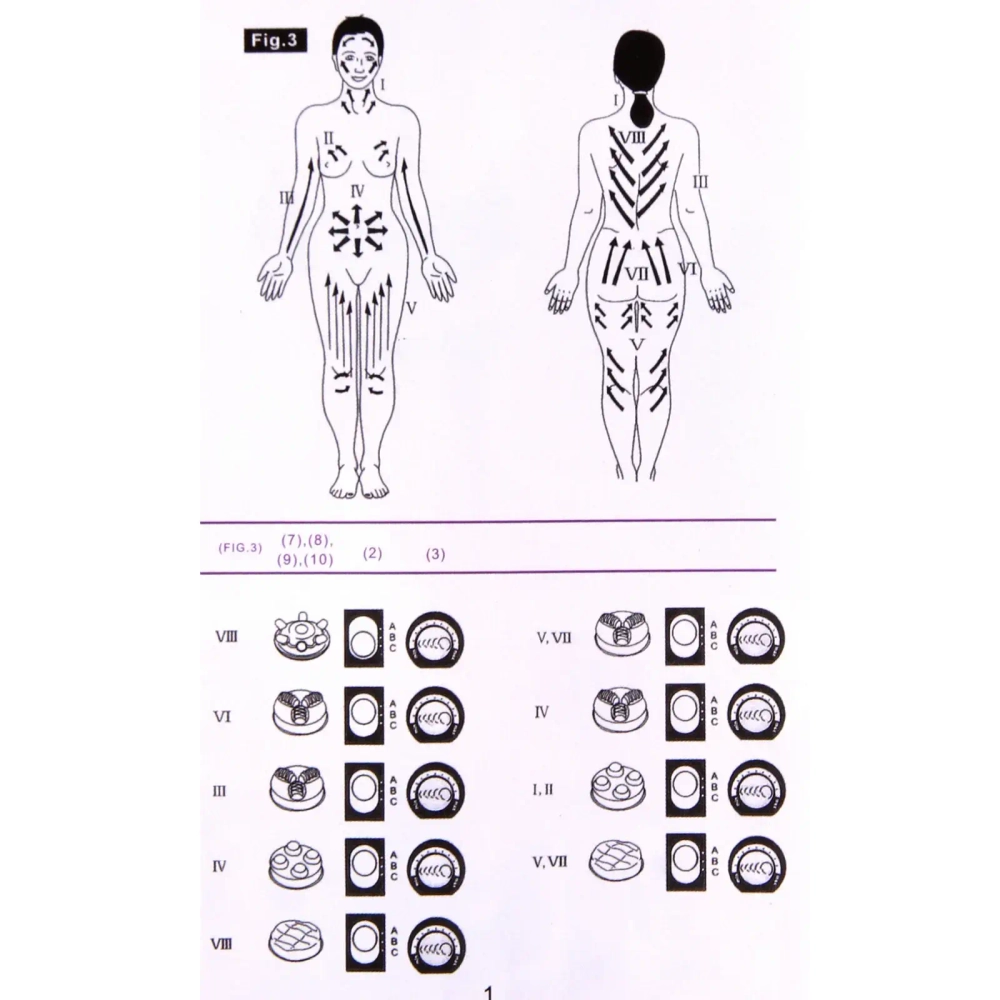 Массажер для тела «Slim body» универсальный (5 насадок), 220В