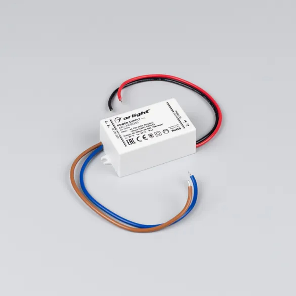 Блок питания ARJ-KE50350 (18W, 350mA, PFC) (Arlight, IP44 Пластик, 5 лет) 027594