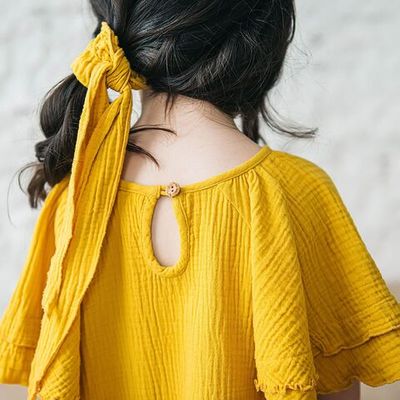 Muslin bow - Mustard