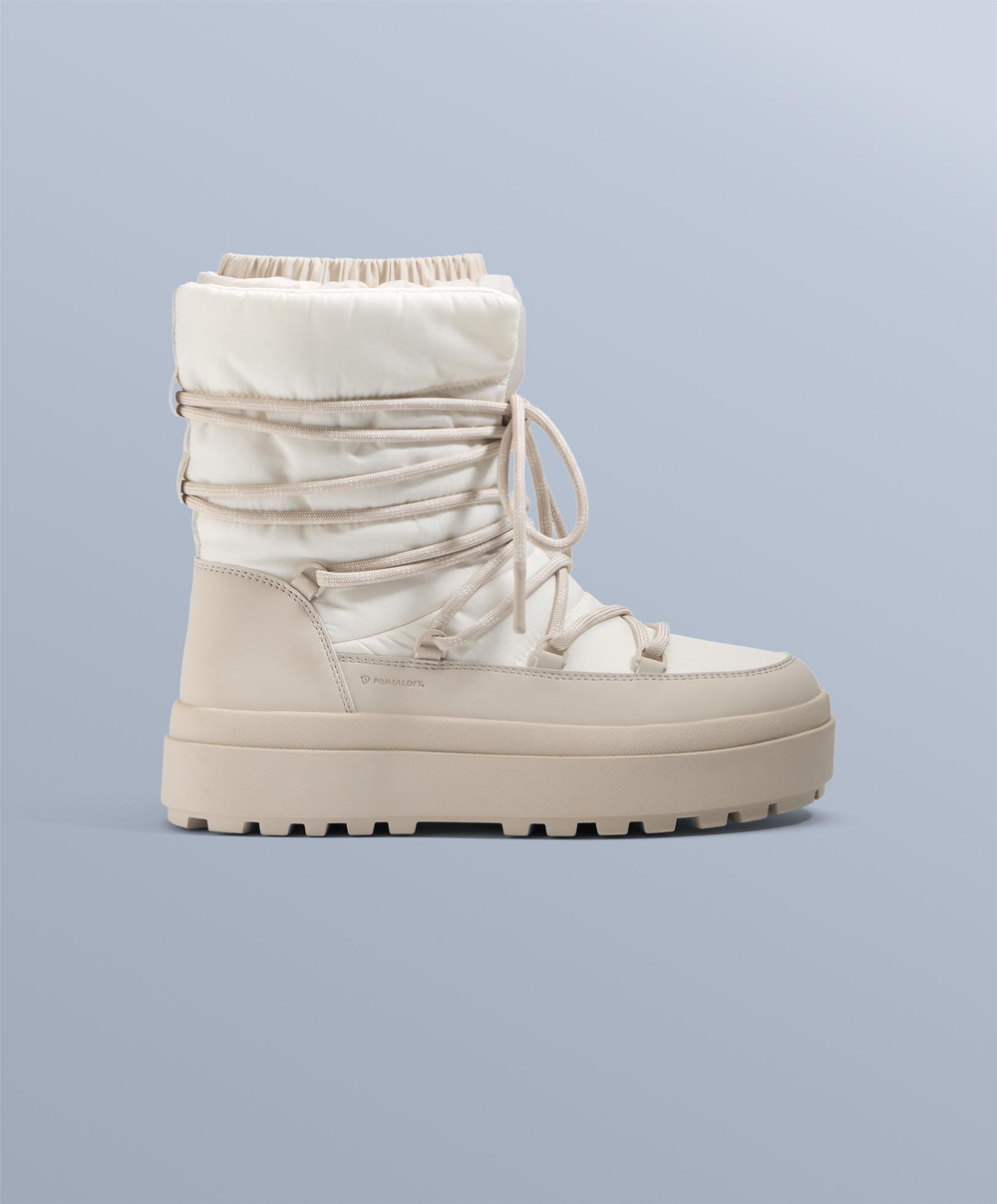 OYSHO Комбинированные ботинки на шнуровке, норка