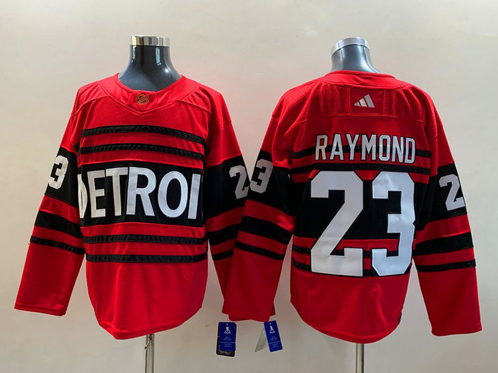 Купить хоккейный свитер НХЛ Detroit Red Wings  Лукаса Рэймонда в Москве - ADIDAS REVERSE RETRO 2022