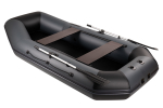 Броня-300 М серый-черный (лодка ПВХ с усилением)