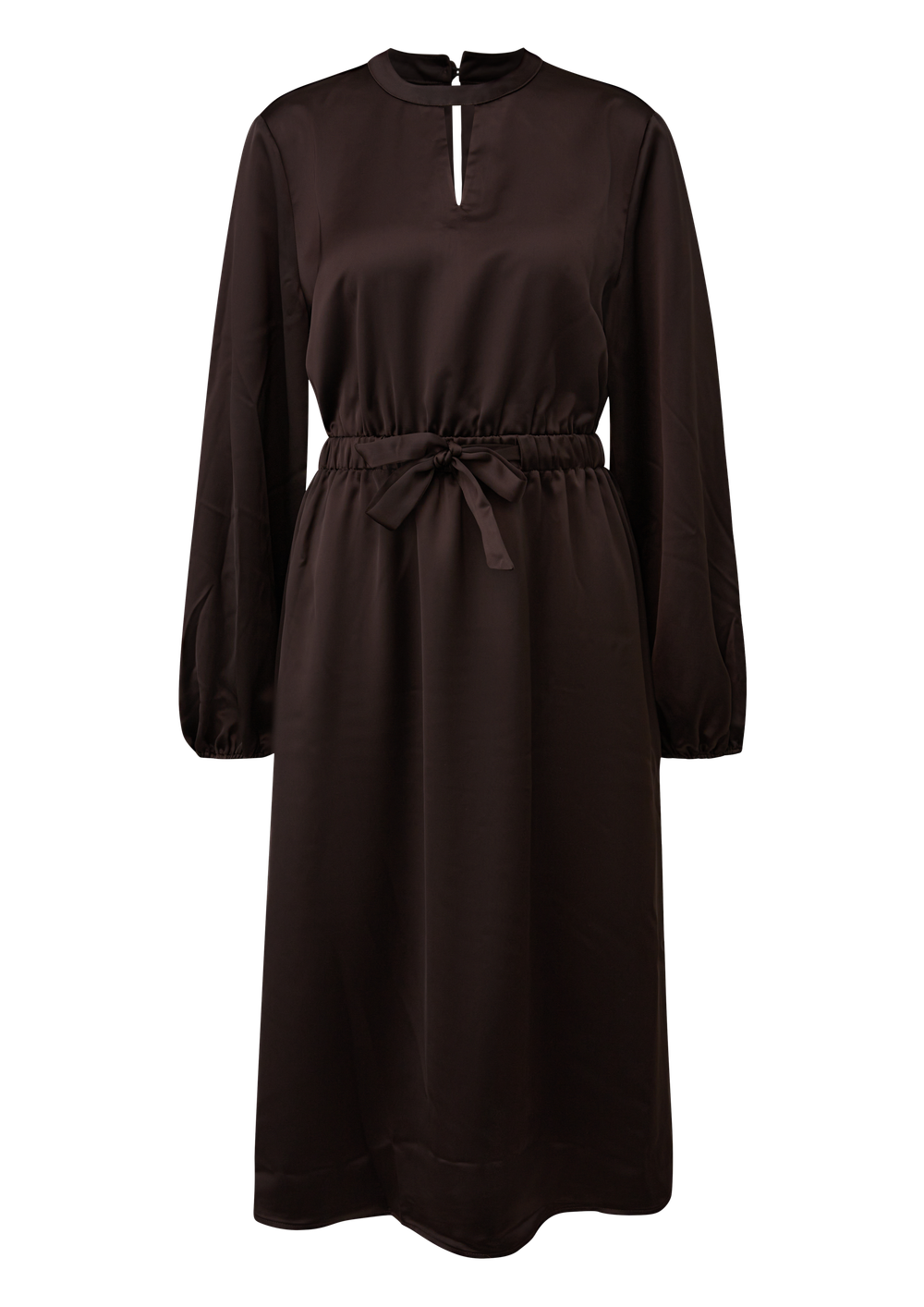 Атласное платье с элегантным воротником Black Label