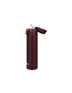 Термокружка Thermos FJM-450 BW (0,45 литра) с трубочкой, коричневая
