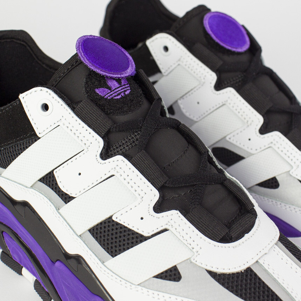 кроссовки Adidas Niteball White / Purple