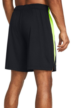 Мужские теннисные шорты Under Armour Men's UA Tech Vent Shorts - black/high vis yellow