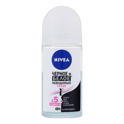 Antipersperant \ Антиперсперант \ Antiperspirant CLEAR ЧЕРНОЕ И БЕЛОЕ НЕВИДИМЫЙ NIVEA 50МЛ