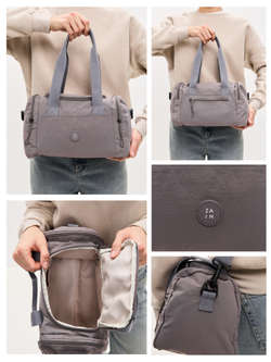 Сумка спортивная 1158 "ZAIN mini duffle" Бежевый