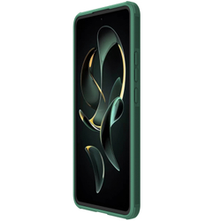 Чехол зеленого цвета (Deep Green) с защитной шторкой для камеры от Nillkin на Xiaomi 13T, 13T Pro и Redmi K60 Ultra, серия CamShield Pro Case
