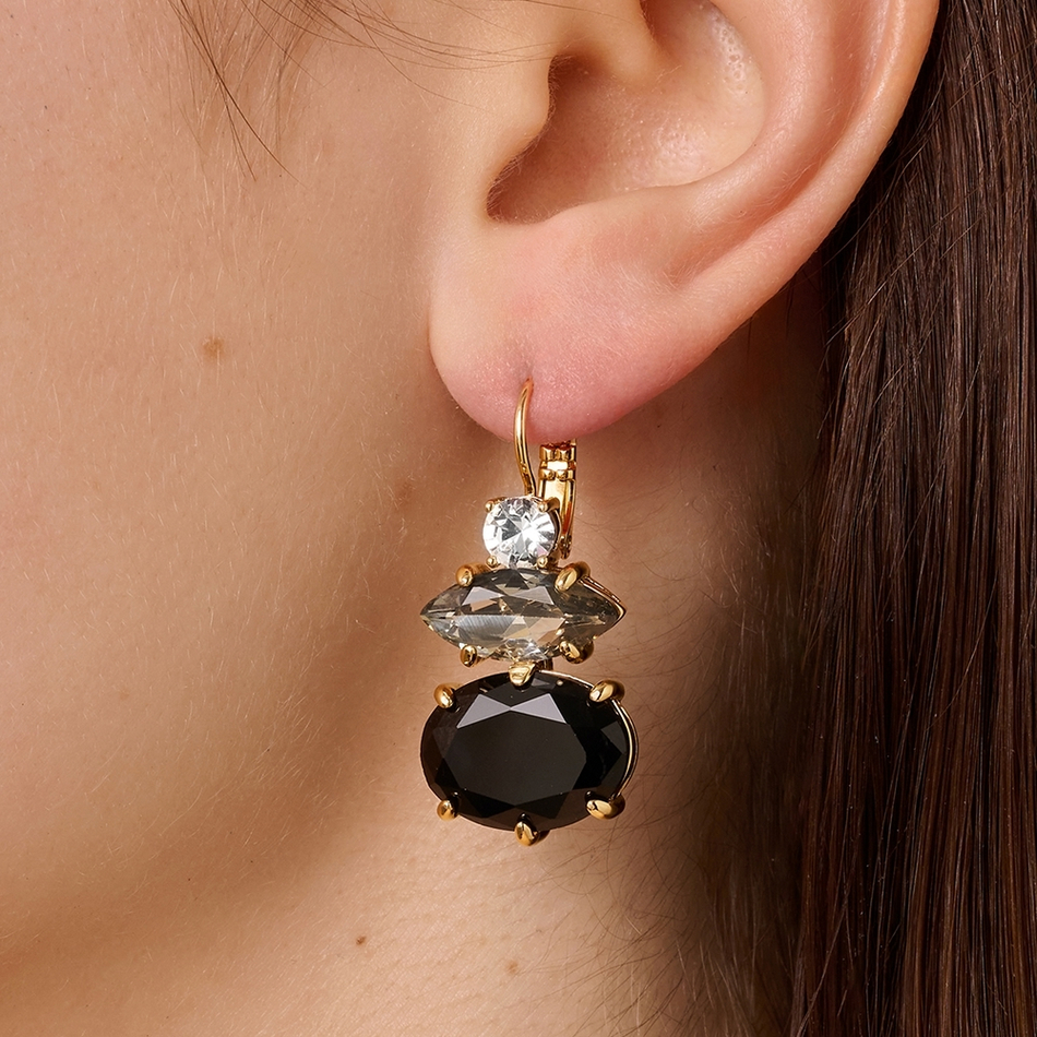 Серьги Dyrberg Kern PARSANA SG BLACK_GREY 470011