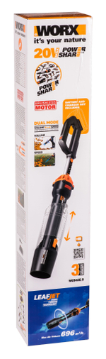 Аккумуляторная воздуходувка бесщеточная WORX WG543E.9