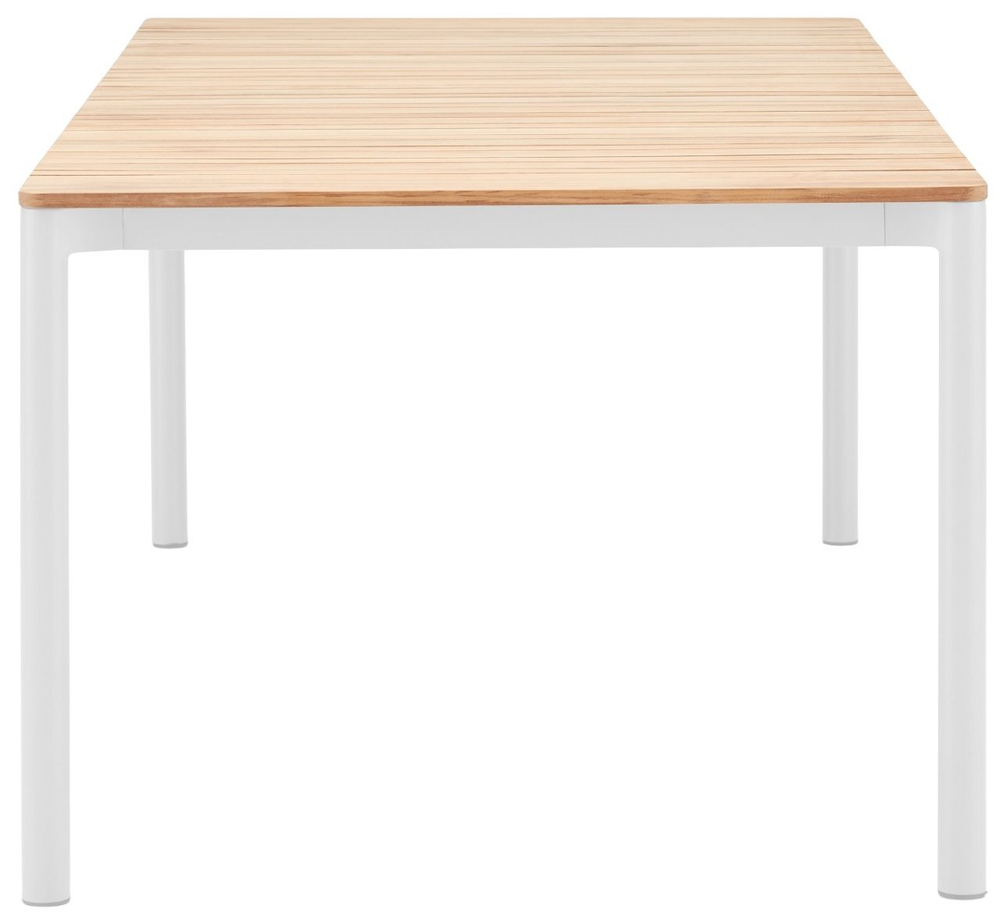 Стол обеденный деревянный Tagliamento Armona, белый, натуральный