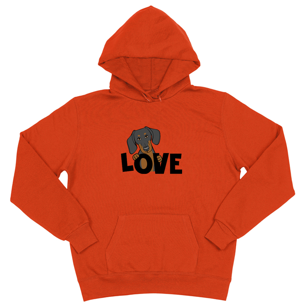 Толстовка "Такса - LOVE"