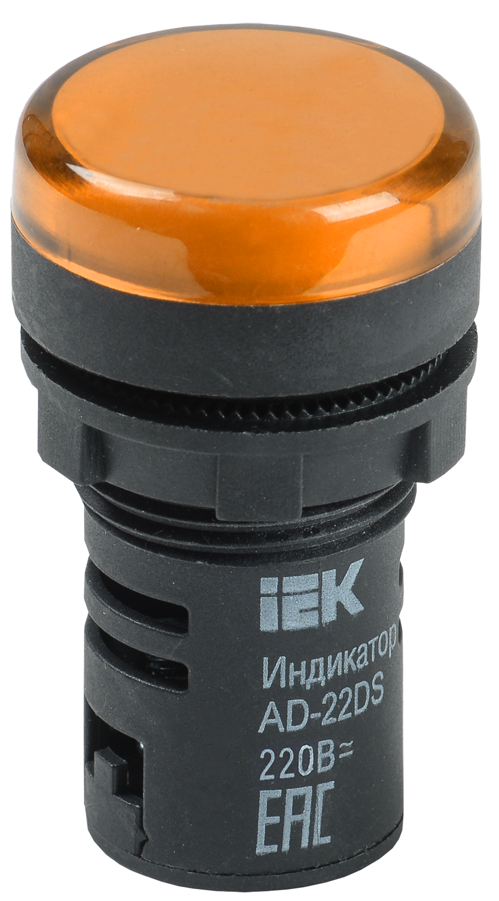 Лампа AD22DS(LED)матрица d22мм желтый 230В IEK
