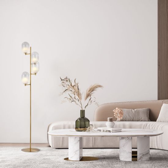 01161/4/ напольный светильник/ латунь