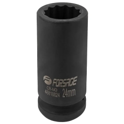 Головка ударная глубокая 24мм 3/4''12гр. Forsage F-46810024