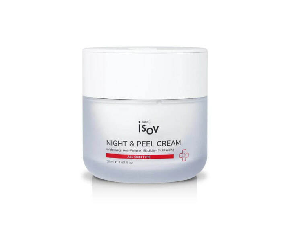 Ночной капсульный пилинг-крем с фруктовыми экстрактами Isov Night & Peel Cream 50 мл