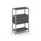 Shelf System Односекционный стеллаж трехярусный с ящиками SN.STM-312 Антрацит/Металл Серый 810*400*1