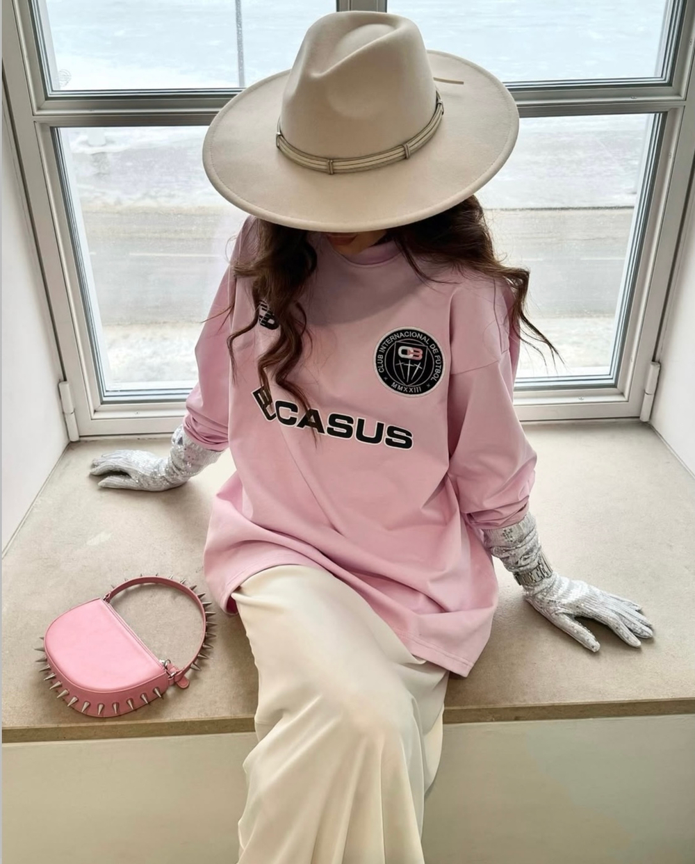 Лонгслив Miami розовый