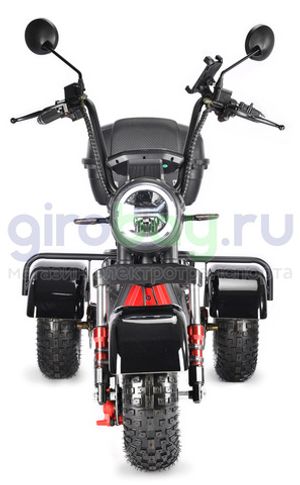 Электроскутер WHITE SIBERIA TRIKE MINI 1500W - Черный