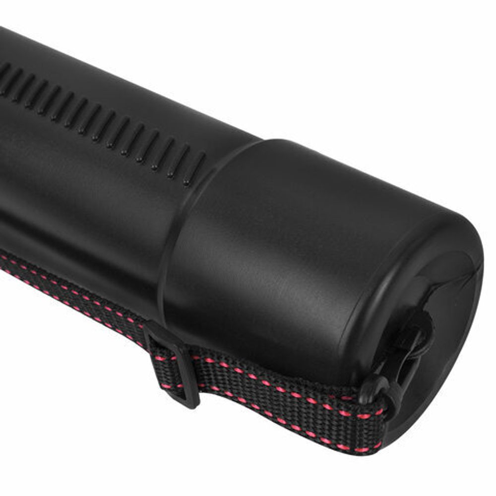 Тубус для чертежей телескопический, длина 53-93 см, формат A0, диаметр 7 см, с ремнем, черный, STAFF, 273095