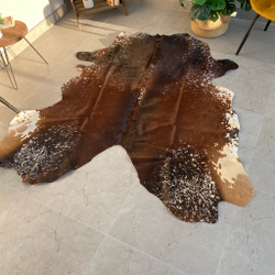 Коровья шкура на пол натуральная. 200 х 180 см