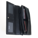 Чёрный тонкий кожаный клатч портмоне мужчине GALIB 7M239