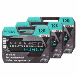 ( 3 K-T ) Набор инструментов PROFI 108пр. 1/4'',1/2''(6гр)(4-32мм) MAMEDFORCE MF-41082-5 ( 3 K-T )