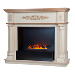 Каминокомплект Real Flame Silvia 26 WT-619B с очагом 3D Cassette 630 Black Panel