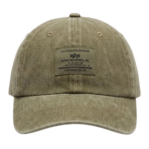Бейсболка Alpha Industries Battlewash Cap Olive (Зеленая)