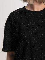 Футболка Ия (черная/стразы) Б15236-4М LT Collection