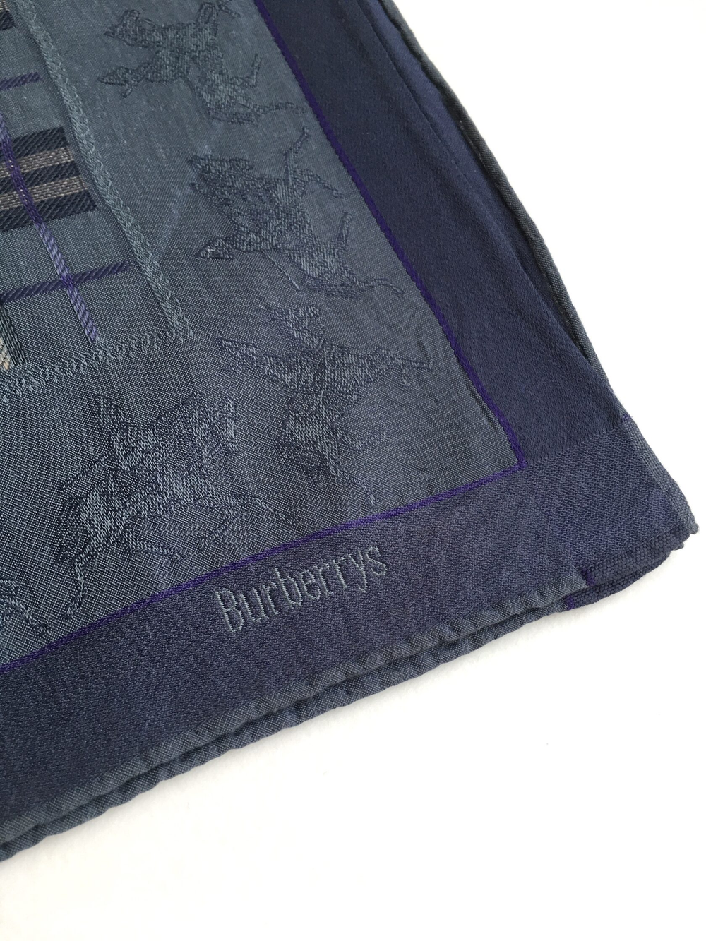 Платок Burberrys синий в клетку