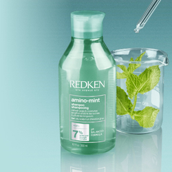 Redken Amino Mint - Мягкий очищающий шампунь для жирных волос. /   300  ml  / GTIN 3474637068370