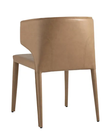 Стул Arm коричневая экокожа