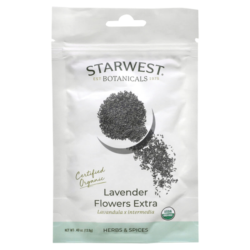 Starwest Botanicals, Органические цветки лаванды, 13,9 г (0,49 унции)