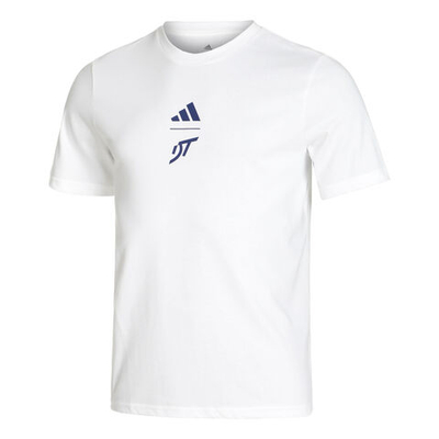 Мужское теннисное поло adidas Thiem Graphic T-Shirt Men - White, Blue