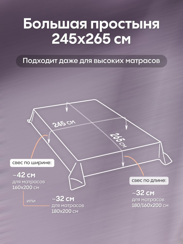 Комплект Сатин-Жаккард Тессоро «Фиолетовая гармония»