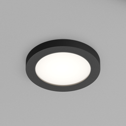 DK3012-BK Встраиваемый светильник влагозащ., IP 44, 50 Вт, GU10, черный, алюминий