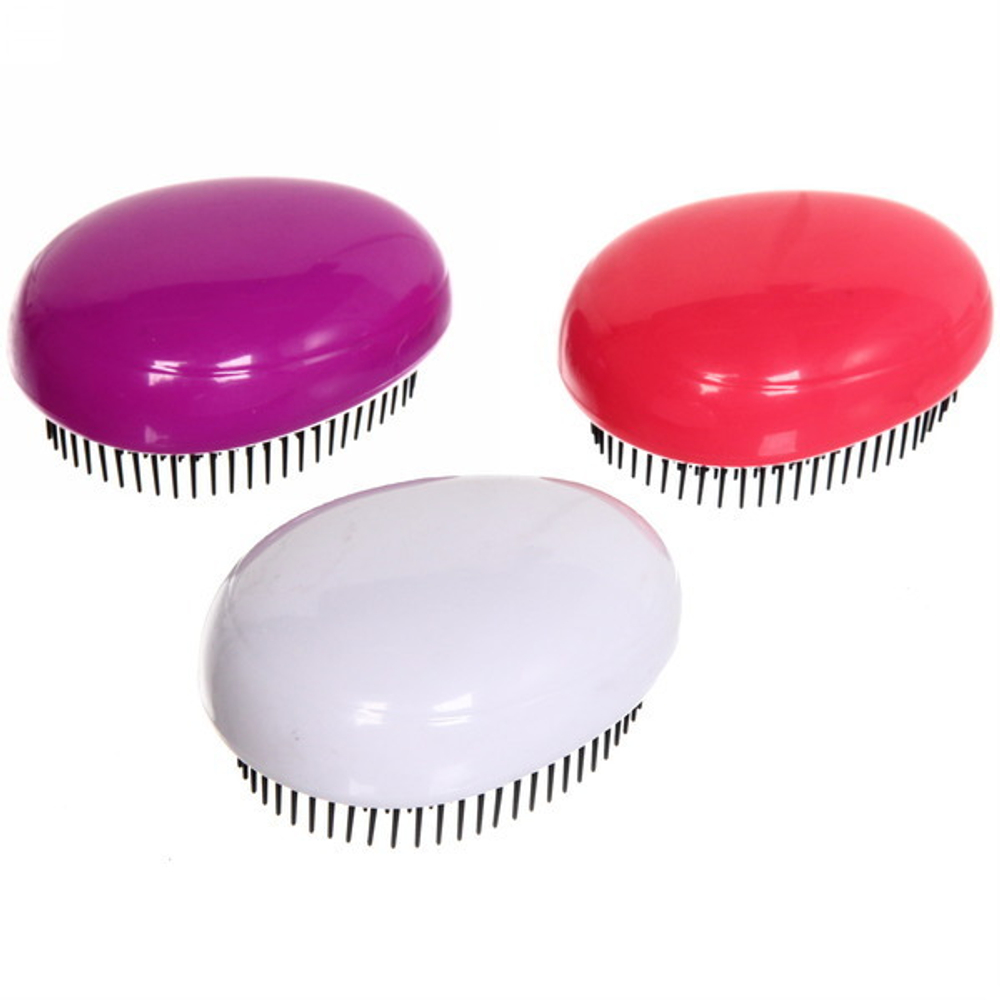 Расческа массажная «Карманная», глянец, частые зубчики разной длины, цвет микс 8,5 см