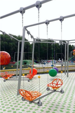 Качели парные усиленные непрозрачные высотой 650 см