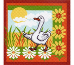 "Гусь"-1521 канва с рисунком