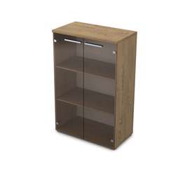 9ШД.017.3 Шкаф средний со стеклом (800*450*1245)