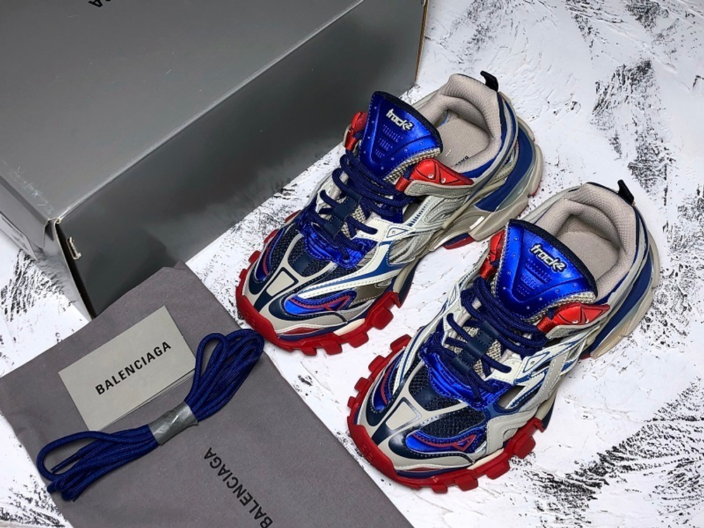 Balenciaga Track.2 Beige Blue Red