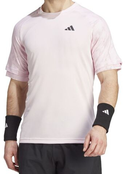 Мужская теннисная футболка Adidas Melbourne Ergo Tennis Heat.Rdy Reglan T-Shirt - clear pink